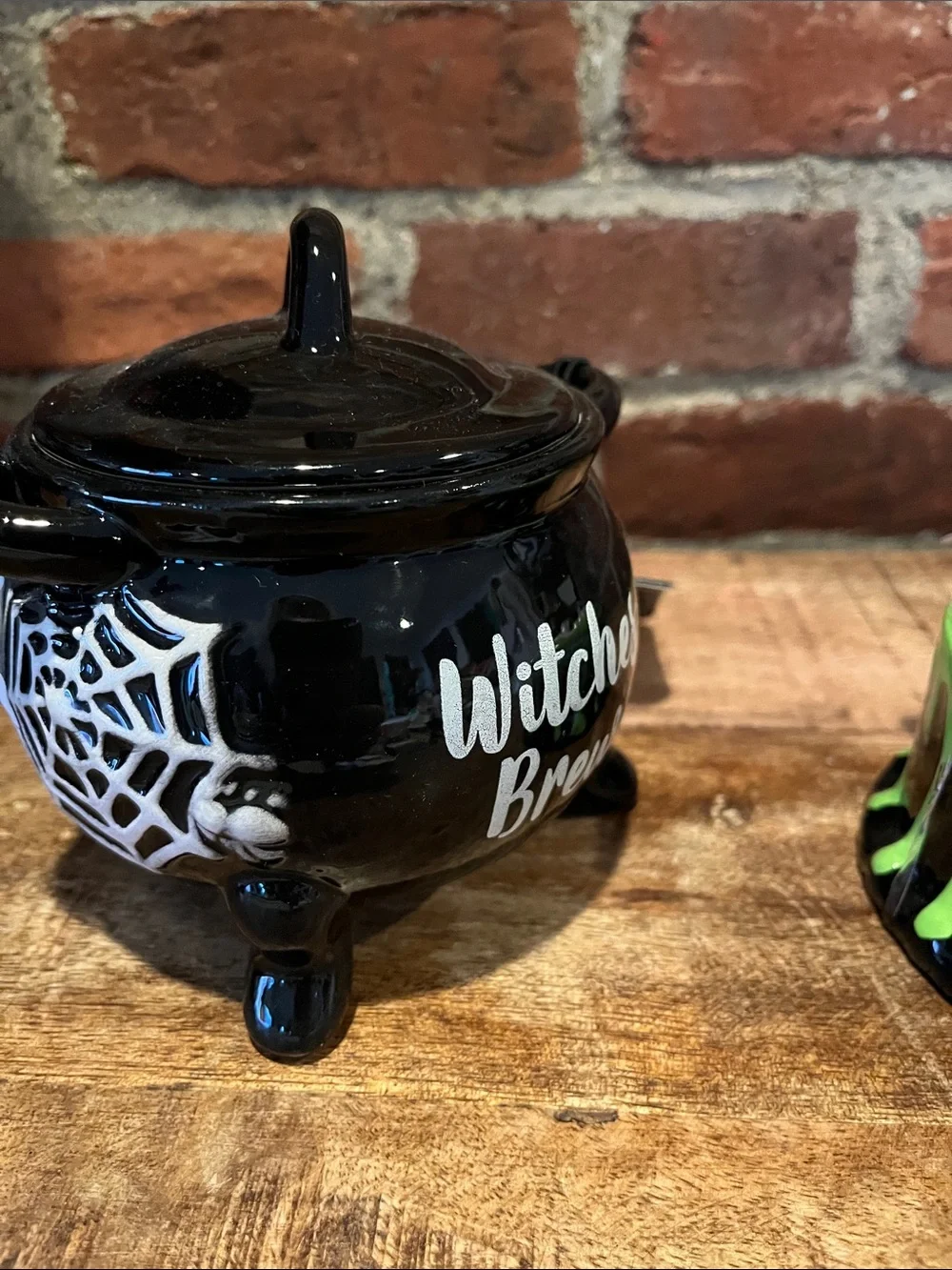 Mini Halloween Casserole Set in Black & Green